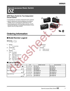 DZ-10G-1B datasheet  